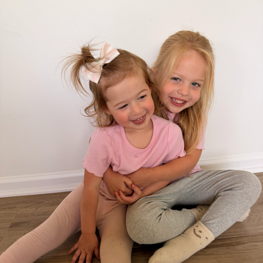 The Rosewater Matching Set (Blush & White Stripe)