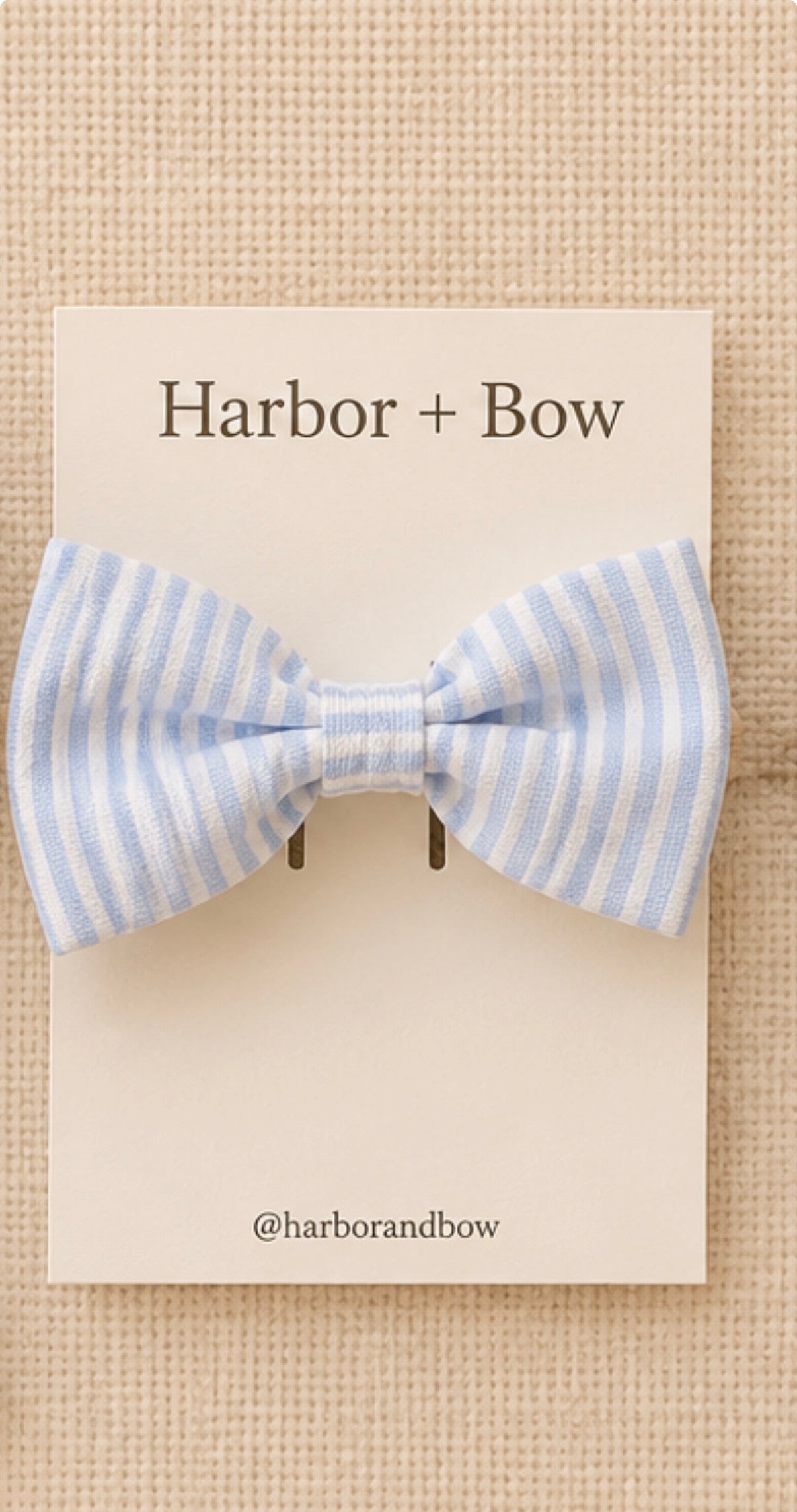 The Tide - Mini Bow (Blue Stripe)