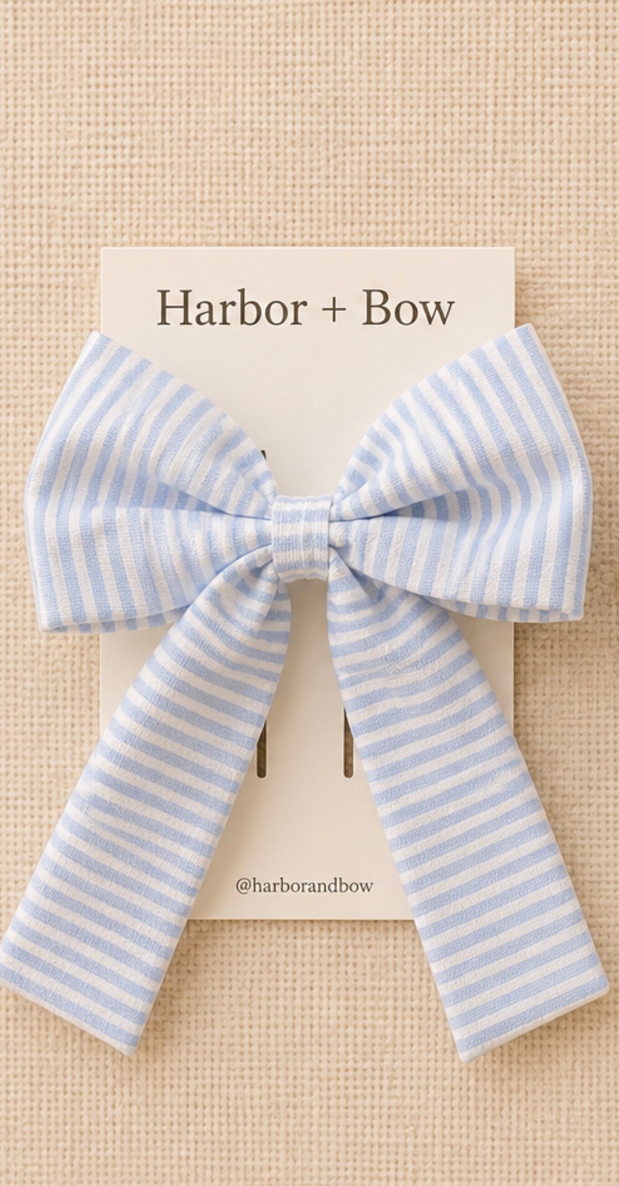 The Tide - Statement Bow (Blue Stripe)