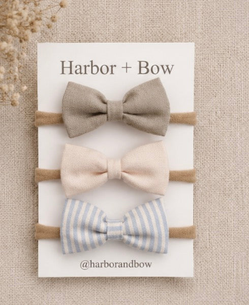 The Made For Her Set - 3 Newborn Bows