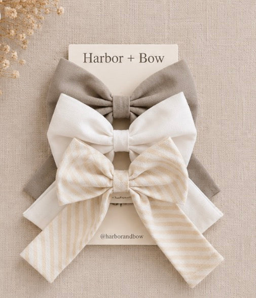 The Signature Harbor Set - 3 Statement Bows