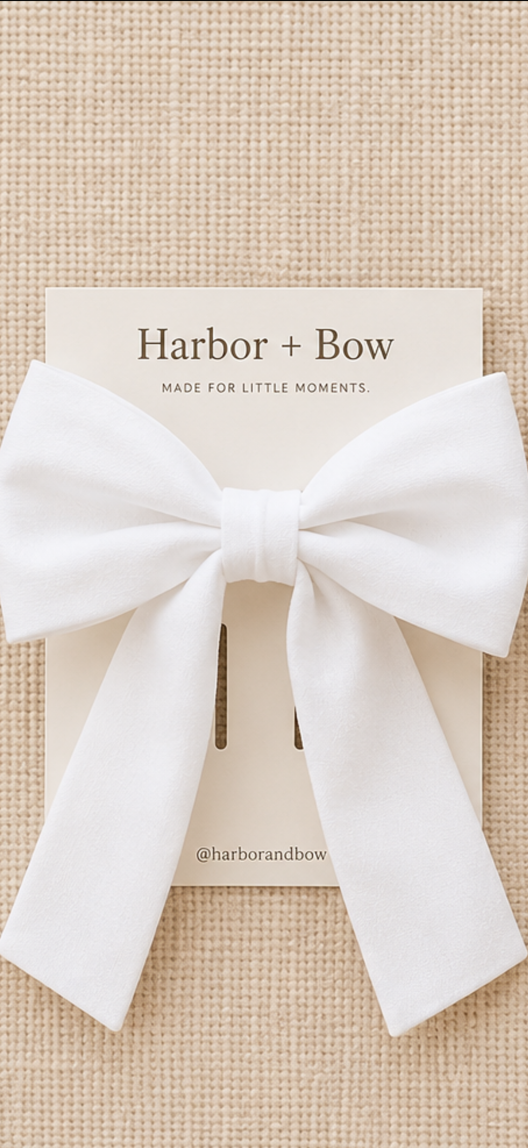 The Drift - Statement Bow (Classic White)