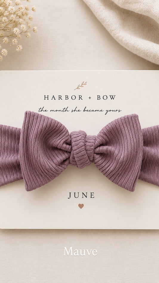 The Month She Became Yours™ | Newborn Keepsake Bow